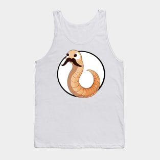 Mustache Worm Tank Top